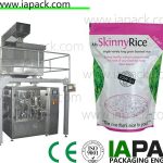380 volteko 3 fasea arroza automatikoki paketatzeko makina 60 pouches / min abiadura