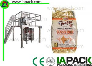 Punch Grain Packaging Machine 1500 Watt Automatikoki Multihead Weigher