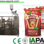 tomate-pasta paketatzeko makina, poli pouch packing machine PLC control
